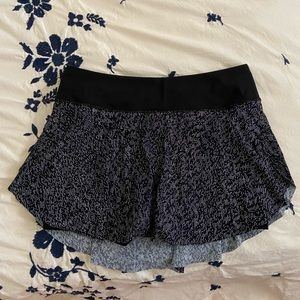 Lululemon navy blue polka dot tennis skirt